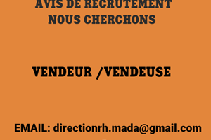 MITADY VENDEUR /VENDEUSE 