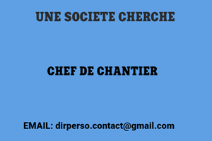 MITADY CHEF DE CHANTIER 