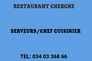 MITADY SERVEURS/CHEF CUISINIER 