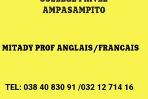 MITADY PROF ANGLAIS/FRANCAIS 