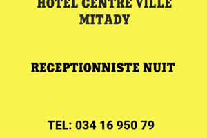 MITADY RECEPTIONNISTE DE NUIT HOMME