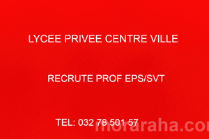 ECOLE CENTRE VILLE MITADY PROF SVT/PROF EPS 