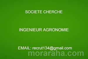 SOCIETE CHERCHE INGENIEUR AGRONOME 