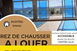 Bonjour, Annonce du jour Rez de chausser a Louer En centre ville Immeuble 