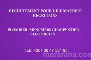 ASA ANY MAURICE MITADY MENUSIER /CHARPENTIER /ELECTRICIEN 