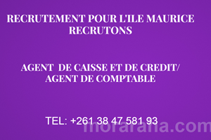 ASA ANY MAURICE MITADY AGENT DE CAISSE/AGENT DE CREDIT/AGENT DE COMPTABLE 