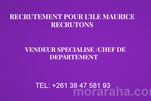 ASA ANY MAURICE MITADY VENDEUR SPECIALISE/CHEF DE DEPARTEMENT 