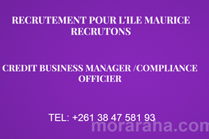 ASA ANY MAURICE MITADY CREDIT BUSNESS MANAGER //COMPLIANCE OFFICIER 