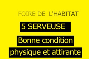 FOIRE DE L'HABITAT OFFRE D'EMPLOIE/ 5 SERVEUSE