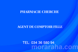 PHARMACIE MITADY AGENT DE COMPTOIR FILLE 