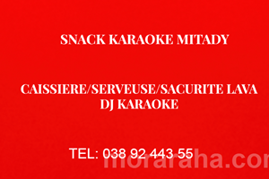 MITADY CAISSIERE/SERVEUSE/SECURITE LAVA 