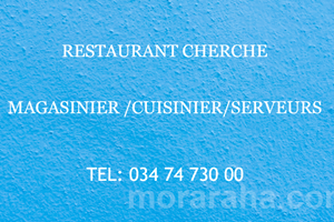 MITADY MAGASINIERS/SERVEURS/CUISINIER