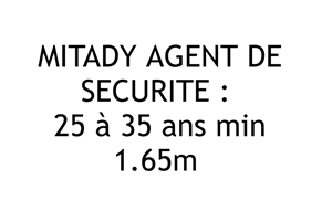 AGENT DE SECURITE 