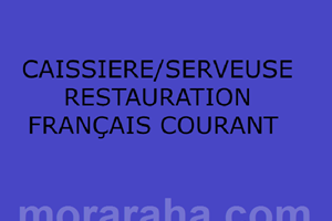 CAISSIERE/SERVEUSE RESTAURATION FRANÇAIS COURANT 