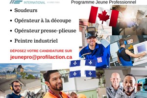 SOUDEUR /OPERATEUR A LA DECOUPE/ OPERATEUR PRESSE PLIEUSE /PEINTRE INDUSTRIEL 