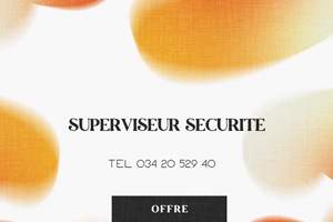 On recrute superviseur de sécurité 