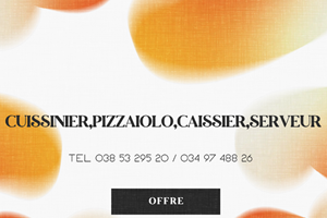 Mitady cuisinier /serveur/pizzaiolo/caissier 