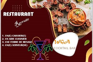 RESTAURANT MITADY CAISSIER.FEMME DE MENAGE.AIDE CUISINIER.SERVEUSE