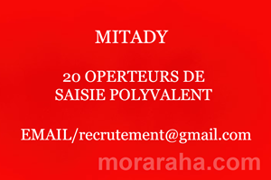 MITADY 20 OPERATEURS DE SAISIE 