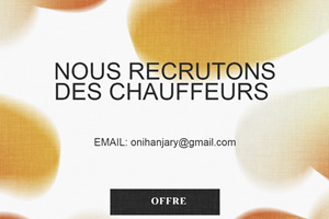 Nous recrutons des Chauffeurs 