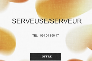 on cherche serveur /serveuse 