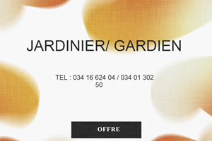 mitady gardien /jardinier 