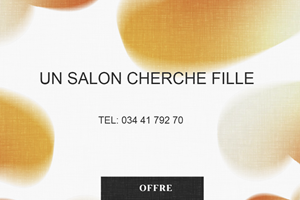 UN SALON CHERCHE URGENT DES FILLES 