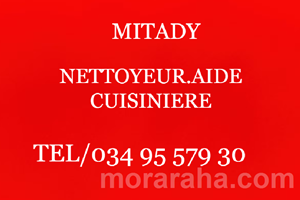 MITADY NETOYEUR.AIDE CUISINIER 