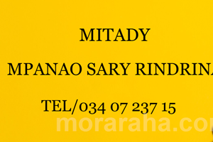 MITADY MPANAO SARY @ RINDRINA 