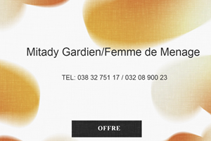 Mitady Femme de Menage /Gardien 