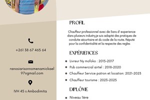 Mitady asa chauffeur 