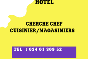 MITADY CHEF CUISINNIERS /MAGASINIERS 