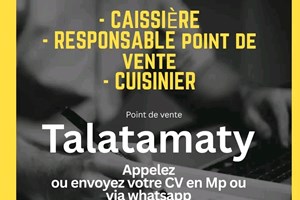 MITADY RESPONSABLE DE VENTE/CUISINIER/CAISSIERE 