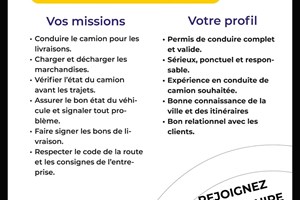 MITADY CHAUFFEURS LIVREURS CAMION 