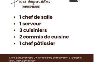 MITADY CHEF DE SALLE/CUISINIERS/SERVEURS/COMMIS DE CUISINE/CHEF PATISSIERS