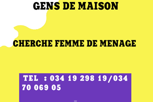 MITADY FEMME DE MENAGE /NOUNOU