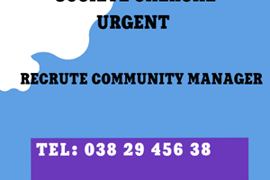 UNE SOCIETE RECRUTE  MANAGER COMMUNITY 