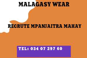 MALAGASY WEAR MITADY MPANJAITRA MAHAY 