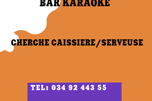 BAR KARAOKE CHERCHE CAISSIERE /SERVEUSE 