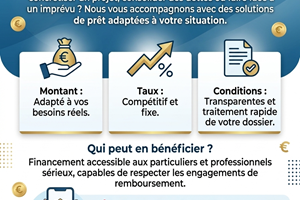   Solution de Financement Rapide et Sûre pour vos Projets !
