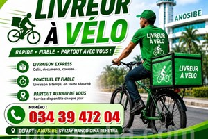 MITADY LIVREUR VELO 