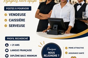 MITADY CAISSSIER.SERVEUSE.VENDEUSE