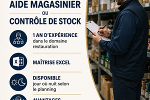 MITADY AIDE MAGASINIER/RESPONSABLE STOCK 