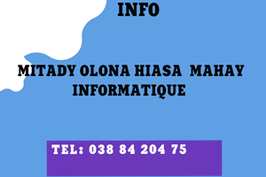 MITADY OLONA MAHAY INFORMATIQUE VAVY NA LAHY 