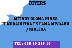 MITADY OLONA HIASA HIANDRAIKITRA ENTANA MIDITRA SY MIVOAKA 