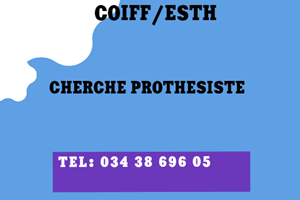 UNE SOCIETE CHERCHE PROTHESISTE 