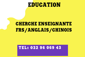 ECOLE PRIVE CHERHE ENSEIGNANTE FRANCAIS/ANGLAIS/CHINOIS 