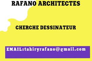 RAFANO ARCHITECTE RECRUTE DESSINATEUR 