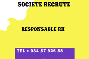 UNE SOCIETE RECRUTE RESPONSABLE RH 