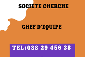 WIP WORK CHERCHE CHEF D'EQUIPE 